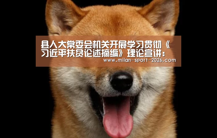 县人大常委会机关开展学习贯彻《习近平扶贫论述摘编》理论宣讲:米兰平台(图2) 米兰在线